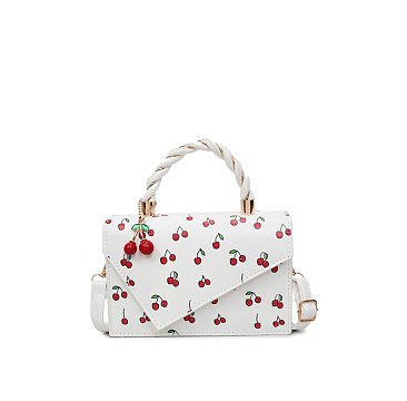 Cherry Flap Satchel