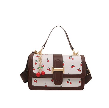 Cherry Flap Satchel