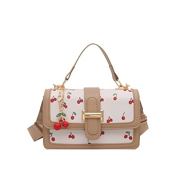 Cherry Flap Satchel