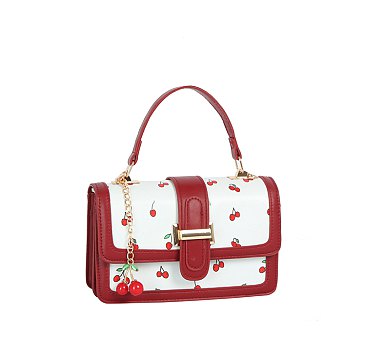 Cherry Flap Satchel
