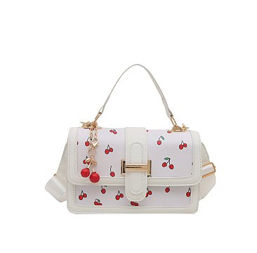 Cherry Flap Satchel
