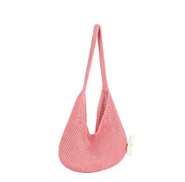 Hollow Woven Slouchy Hobo