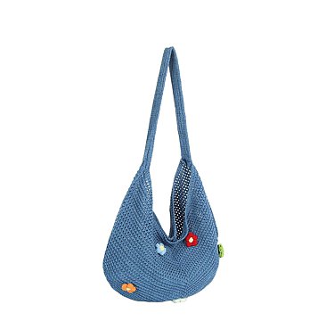 Hollow Woven Slouchy Hobo