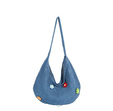 Hollow Woven Slouchy Hobo