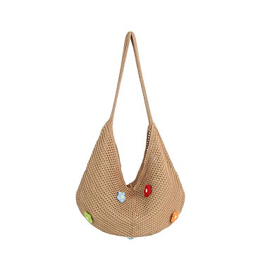 Hollow Woven Slouchy Hobo