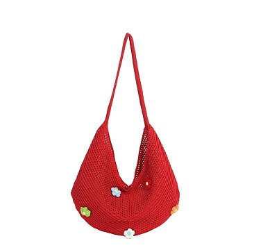 Hollow Woven Slouchy Hobo