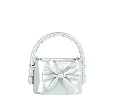 Patent PU Bow Satchel