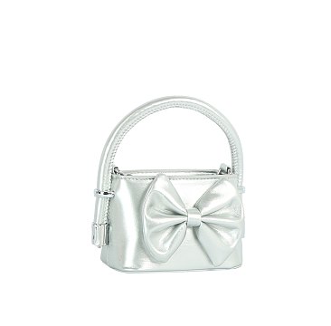 Patent PU Bow Satchel