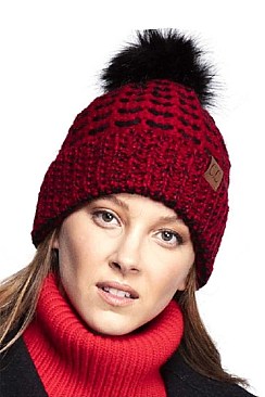 CC CABLE KNIT POM BEANIE