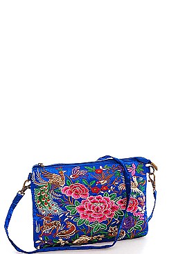 CHIC STYLISH ORIENTAL EMBROIDERY CLUTCH PURSE