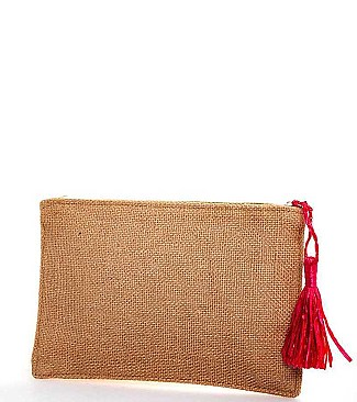 CHIC FASHION WOVEN FABRIC COCKTAIL PRINT STYLISH CLUTCH JYHB470