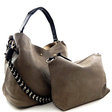 Chain Accent Bag in Bag Medium Hobo