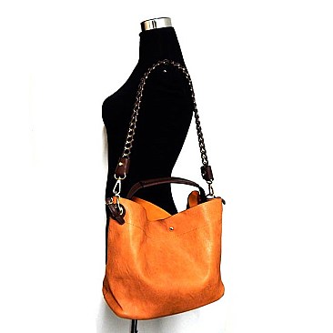 Chain Accent Bag in Bag Medium Hobo