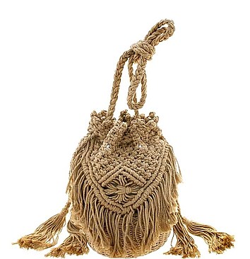 TRENDY SMOOTH SOFT STRING TASSEL CROSSBODY BAG