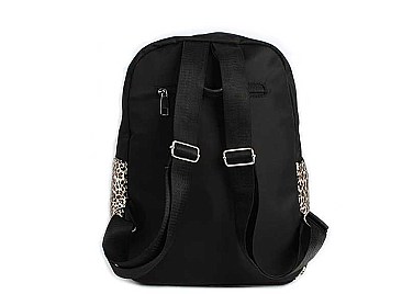 TRENDY LEOPARD PRINT BACKPACK
