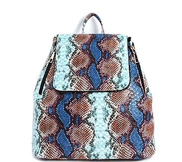 FASHION SNAKE PRINT BACKPACK