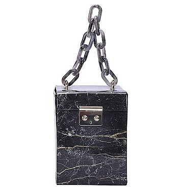 MARBLING BOX MINI FASHION BAG