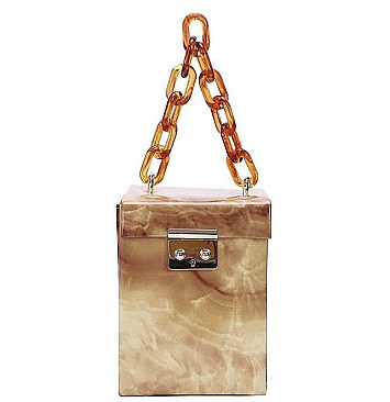 MARBLING BOX MINI FASHION BAG