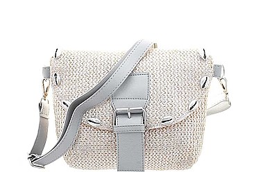 CHIC SHINING SHELL BUCKLE CROSSBODY BAG