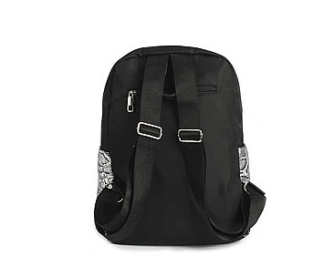 FASHION SNAKE PRINT BACKPACK