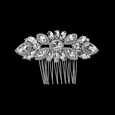 STYLISH BRIDAL JEWELED HAIR COMB SLHCH2182