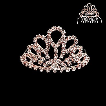 ELEGANT PETITE RHINESTONE COMB TIARA SLHCW113