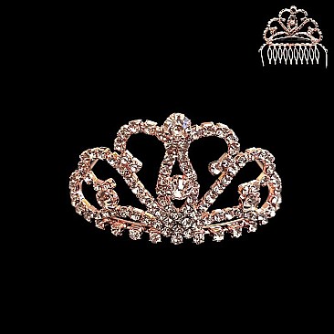 REGAL QUEENIE RHINESTONE COMB TIARA SLHCW119