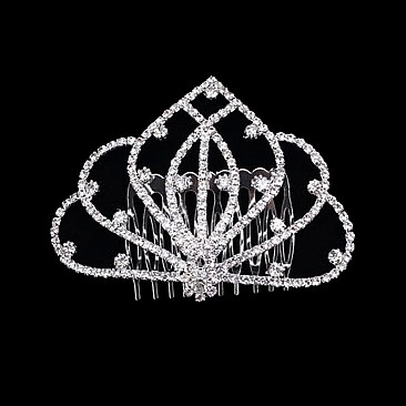 Elegant Rhinestone Crown Hair Comb SLHCY3565