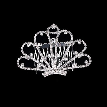 Exquisite Rhinestone Crown Hair Comb SLHCY3566