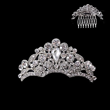 RHINESTONES PRINCESS CROWN COMB SLHCY7332