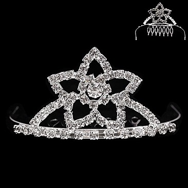 STYLISH RHINESTONE MINI TIARA COMB SLHCY8758