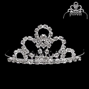 STYLISH RHINESTONE MINI TIARA COMB SLHCY8759