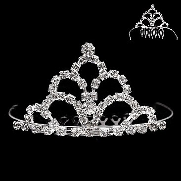 STYLISH RHINESTONE MINI TIARA COMB SLHCY8760