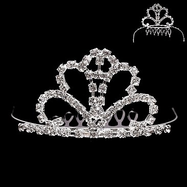 STYLISH RHINESTONE MINI TIARA COMB SLHCY8761