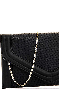 STYLISH TRENDY ENVELOPE CLUTCH WITH CHAIN