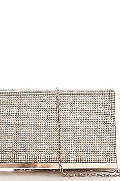 CHIC RHINESTONE EVENING CLUTCH WITH CHAIN JYHD-2376