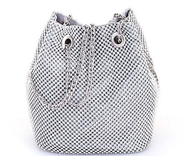 MULTI RHINESTONE ZIRCONIA TRENDY SHOULDER SATCHEL BAG