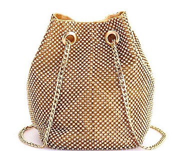 MULTI RHINESTONE ZIRCONIA TRENDY SHOULDER SATCHEL BAG