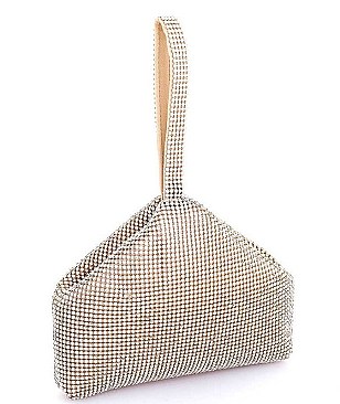 DESIGNER CHIC MULTI RHINESTONE ZIRCONIA CLUTCH