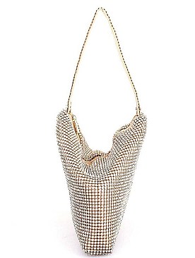 DESIGNER CHIC MULTI RHINESTONE ZIRCONIA CLUTCH