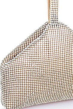 DESIGNER CHIC MULTI RHINESTONE ZIRCONIA CLUTCH
