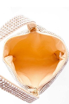 DESIGNER CHIC MULTI RHINESTONE ZIRCONIA CLUTCH