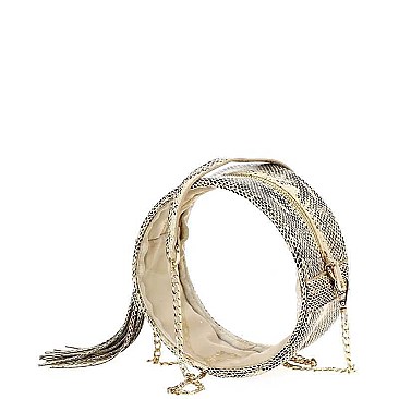 STYLISH CIRCLE TRANSPARENT MODERN CROSSBODY BAG WITH CHAIN JY-HD-3324