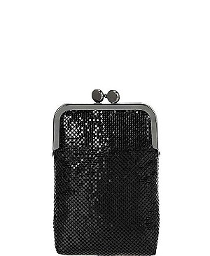 Stylish Framed Brass Mesh Coin Cellphone Case/Wallet  with Shoulder Chain JYHD-3368