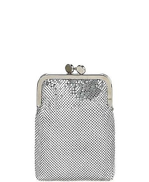 Stylish Framed Brass Mesh Coin Cellphone Case/Wallet  with Shoulder Chain JYHD-3368