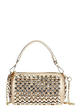 Rhinestone Saddle Baguette with Shoulder Chain JYHD-3369