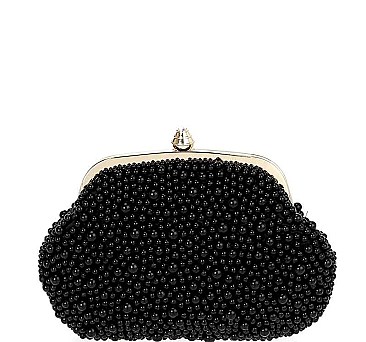 Elegant Frame Pearl Evening Bag with Shoulder Chain JYHD-3398