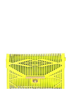 DESIGNER MODERN LASER CUT CLUTCH WITH POUCH JYHD-3414