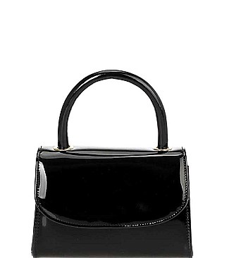 Chic Glossy Top Handle Patent Crossbody Bag with Sling Strap JY-HD-3424