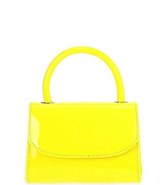 Chic Glossy Top Handle Patent Crossbody Bag with Sling Strap JY-HD-3424